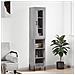 Credenza Grigio Sonoma 34,5x34x180 Cm In Legno Multistrato - Foto miniatura 1