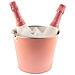 Secchiello Per Il Ghiaccio Con Maniglia Rosa Metallo 5 L - Foto miniatura 1
