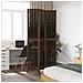 Divisorio Ambienti 3 Pannelli Marrone Scuro Massello Paulownia - Foto miniatura 3