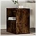 Tavolini 2pz Rovere Fumo 50x30x50 Cm In Legno Multistrato - Foto miniatura 1