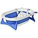 Vaschetta Bagnetto Pieghevole Per Bambini 0-3 Anni Con Indicatore Di Temperatura E Cuscino, 81.5x50.5x23.5 Cm, Blu - Foto miniatura 1