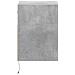 Mobile Tv A Parete Con Luci Led Grigio Cemento 41x31x45 Cm - Foto miniatura 7
