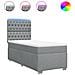Giroletto a Molle con Materasso Grigio Chiaro100x200 cm Tessuto - Foto miniatura 1