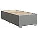 Giroletto a Molle con Materasso Grigio Chiaro100x200 cm Tessuto - Foto miniatura 7