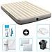 Set Materassino Gonfiabile - 203x152x25 Cm - Beige - Include Accessori Coordinati Cb2 - Foto miniatura 1