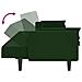 Divano Letto A 2 Posti Con 2 Cuscini Verde Scuro In Velluto - Foto miniatura 6