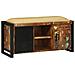 Panchina Cabinet Multicolore 100x35x50 cm Legno Massello di Recupero - Foto miniatura 1