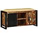 Panchina Cabinet Multicolore 100x35x50 cm Legno Massello di Recupero - Foto miniatura 3
