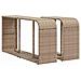 Set Divani da Giardino 11 pz con Cuscini Beige in Polyrattan - Foto miniatura 8