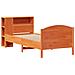 Letto Libreria senza Materasso Marrone Cera 100x200 cm in Pino - Foto miniatura 3