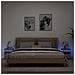 Comodini con Luci LED 2pz Rovere Artigianale 40x39x48,5 cm - Foto miniatura 2