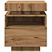 Comodini con Luci LED 2pz Rovere Artigianale 40x39x48,5 cm - Foto miniatura 7