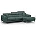 Fusion Divano Angolare In Tessuto Smacchiabile T05 Verde - Foto miniatura 1