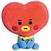 Peluche Mascotte Tata Baby In Poliestere Ultra Morbido Bt21, Blu / Rosso - Foto miniatura 1