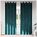 Tende con tende 2 pcs Verde scuro 140 x 245 cm Velluto - Foto miniatura 1