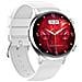Smartwatch Argento Con Cinturino In Silicone Grigio - Bluetooth, Nfc E Monitoraggio Della Salute - Foto miniatura 3