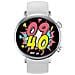 Smartwatch Argento Con Cinturino In Silicone Grigio - Bluetooth, Nfc E Monitoraggio Della Salute - Foto miniatura 5