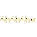 Renne LED 7 pcs Oro Tessuto - Foto miniatura 7