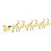 Renne LED 7 pcs Oro Tessuto - Foto miniatura 9