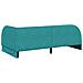 Cornice del letto ad angolo Turchese 90 cm x 190 cm Tessuto - Foto miniatura 7