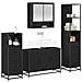 Set di mobili per il bagno con porta 3 pcs Rovere artigianale - Foto miniatura 3