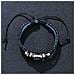 Bracciale In Pelle Nera Con Fibbia In Vetro Faith - Foto miniatura 3