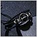 Bracciale In Pelle Nera Con Fibbia In Vetro Faith - Foto miniatura 4