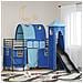 Struttura del letto loft per bambini Nero e Blu 90 x 190 cm - Foto miniatura 2