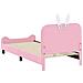 Struttura letto bambini con testata Rosa 80 x 200 cm PU - Foto miniatura 7