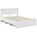 Struttura del letto Bianco 140 x 200 cm Legno multistrato - Foto miniatura 4