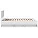 Struttura del letto Bianco 140 x 200 cm Legno multistrato - Foto miniatura 8