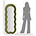 Specchio Con Cornice Onde 1-verde-mdf-60x4x160 Cm - Foto miniatura 6