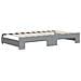 Divano Letto Estraibile Cassetti Grigio Chiaro 100x190 Tessuto - Foto miniatura 7