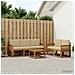 Set di divani da esterno 6 pcs Naturale e Beige Poliestere - Foto miniatura 2
