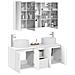 Set di Armadi da Bagno 4 pcs Bianco Legno ingegnerizzato - Foto miniatura 3