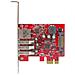Scheda Espansione PCI Express USB 3.0 a 3 porte con UASP e staffa a basso profilo + Gigabit Ethernet - alimentazione SATA - Foto miniatura 2