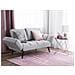 Divano Letto Con Rivestimento Grigio Chiaro Brekke - Foto miniatura 2