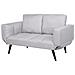 Divano Letto Con Rivestimento Grigio Chiaro Brekke - Foto miniatura 8