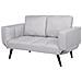 Divano Letto Con Rivestimento Grigio Chiaro Brekke - Foto miniatura 4