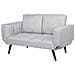 Divano Letto Con Rivestimento Grigio Chiaro Brekke - Foto miniatura 14