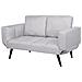 Divano Letto Con Rivestimento Grigio Chiaro Brekke - Foto miniatura 6