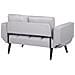 Divano Letto Con Rivestimento Grigio Chiaro Brekke - Foto miniatura 22