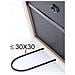 S43ak2 20 X 20 Cornice Nero Di Legno- - Foto miniatura 3
