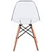 Juliette - Sedia Stile Nordico Trasparente Con Gambe In Legno - Foto miniatura 2