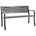Panchina da Giardino 125 cm in Acciaio Grigia - Foto miniatura 1
