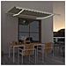 Tenda da Sole Retrattile Manuale con LED 400x350 cm Crema - Foto miniatura 2