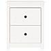 Comodini 2 Pz Bianchi 50x35x61,5 Cm In Legno Massello Di Pino - Foto miniatura 3