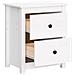Comodini 2 Pz Bianchi 50x35x61,5 Cm In Legno Massello Di Pino - Foto miniatura 5