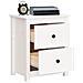 Comodini 2 Pz Bianchi 50x35x61,5 Cm In Legno Massello Di Pino - Foto miniatura 7