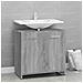 Armadietto Bagno Grigio Sonoma 60x33x60 Cm In Legno Multistrato - Foto miniatura 3
